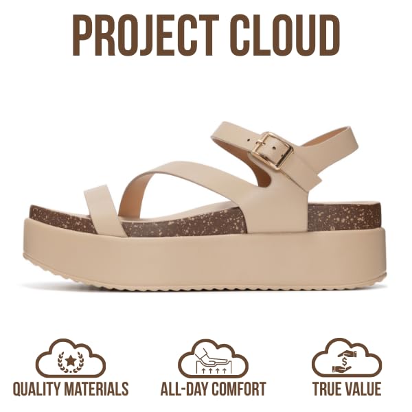 Project Cloud Women's | Wedge Sandals | Plush and Soft Insole | Lightweight | Non-Slip - Mellow - Project Cloud - Sandals -Shop Project Cloud premium footwear Now!