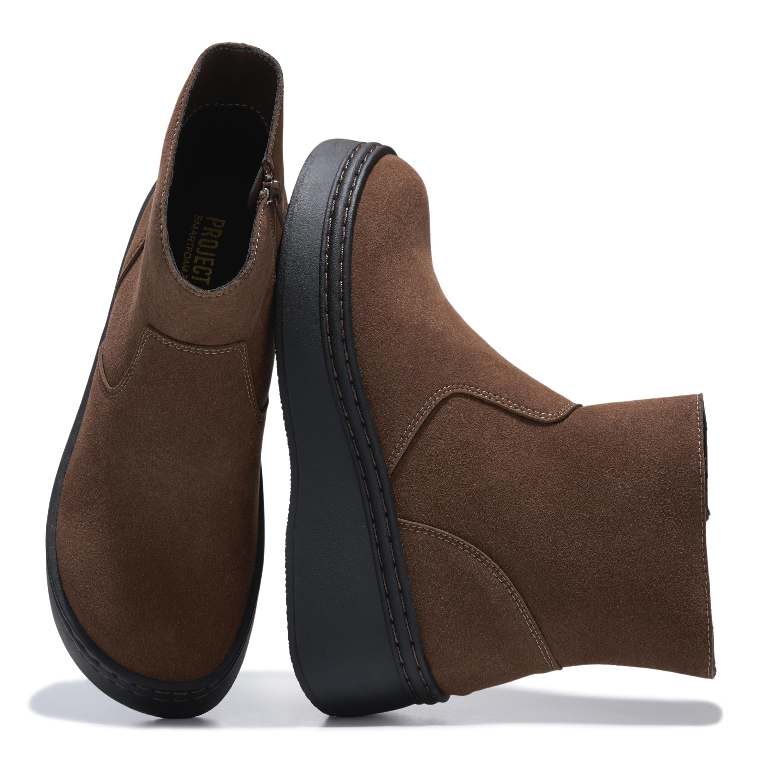 Project Cloud Women's | Genuine Suede Leather Ankle Boots | Smart Foam | Lightweight | Non-Slip Mia