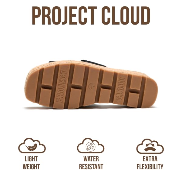 Project Cloud Women's | Genuine Leather Wedge Sandals | Memory Foam | Lightweight | Non-Slip - Mila - Project Cloud - Sandals -Shop Project Cloud premium footwear Now!