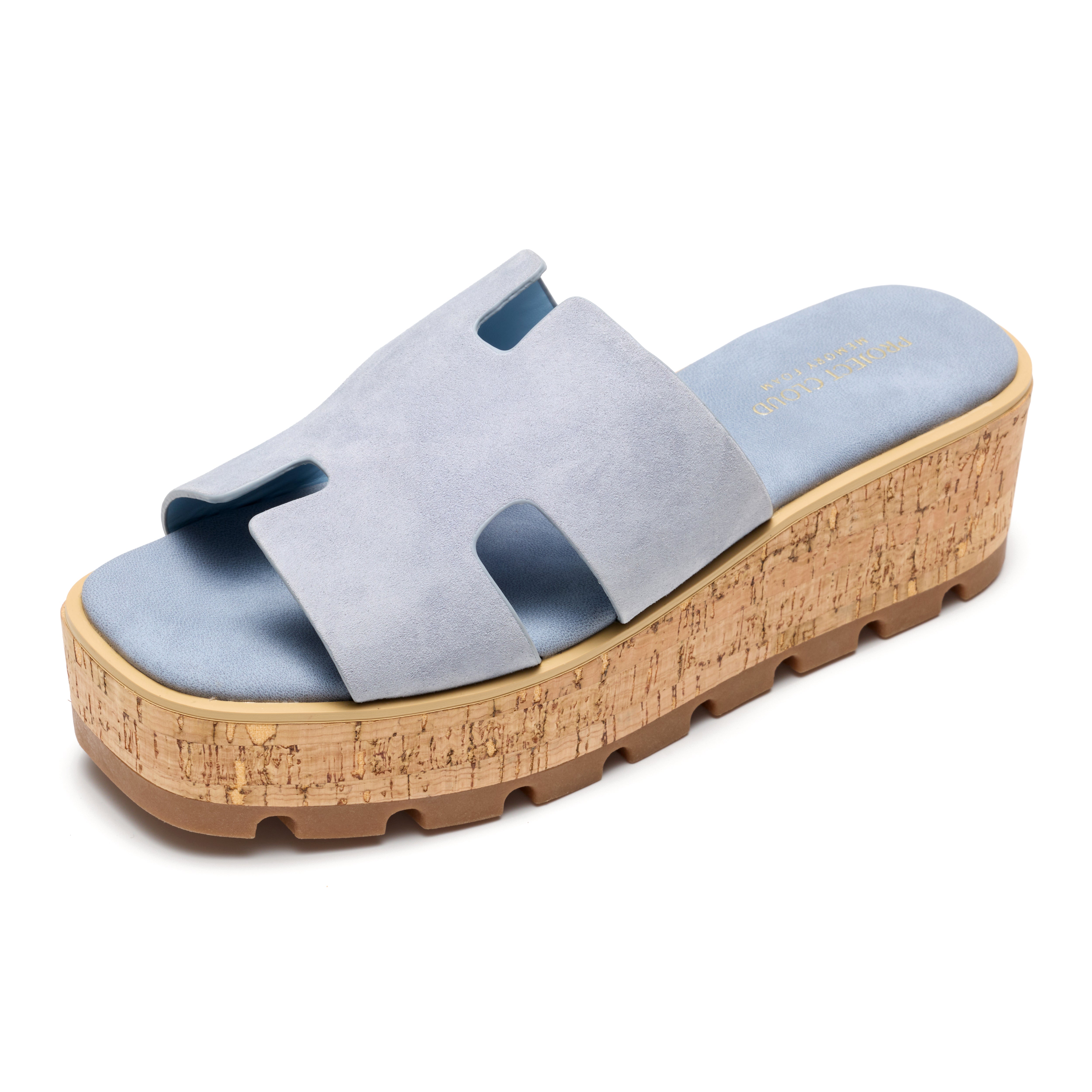 Project Cloud Women's | Genuine Leather Wedge Sandals | Memory Foam | Lightweight | Non-Slip - Mila - Project Cloud - Sandals -Shop Project Cloud premium footwear Now!