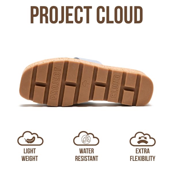 Project Cloud Women's | Genuine Leather Wedge Sandals | Memory Foam | Lightweight | Non-Slip - Mila - Project Cloud - Sandals -Shop Project Cloud premium footwear Now!
