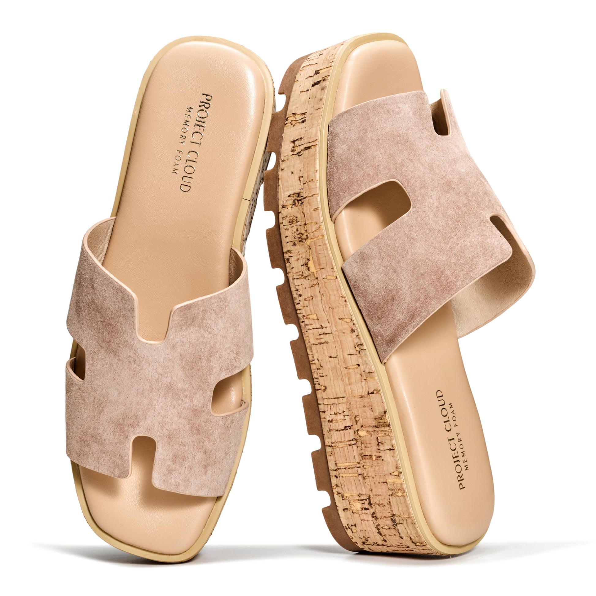 Project Cloud Women's | Genuine Leather Wedge Sandals | Memory Foam | Lightweight | Non-Slip - Mila - Project Cloud - Sandals -Shop Project Cloud premium footwear Now!