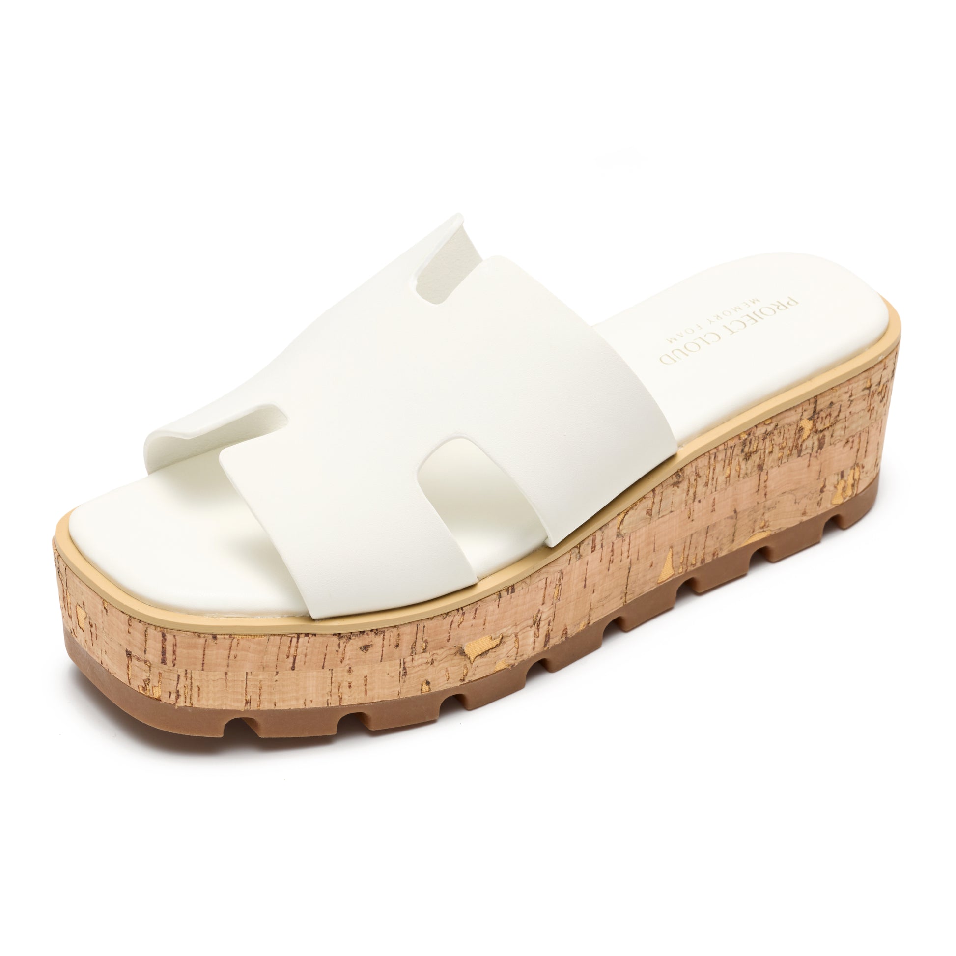 Project Cloud Women's | Genuine Leather Wedge Sandals | Memory Foam | Lightweight | Non-Slip - Mila - Project Cloud - Sandals -Shop Project Cloud premium footwear Now!