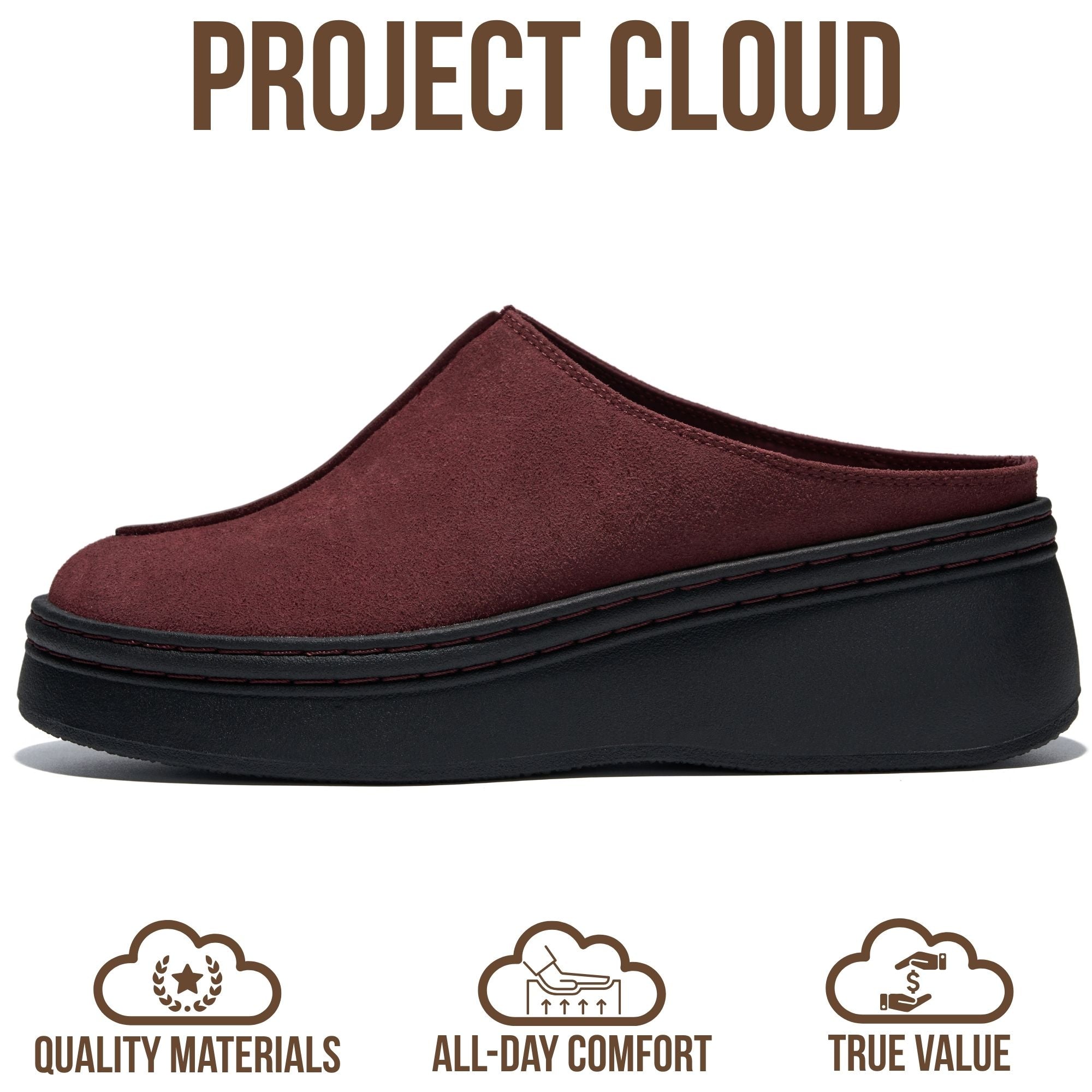 Project Cloud Women's | Genuine Leather Platform Clogs | Smart Foam Insole | Lightweight | Non-Slip - Mix