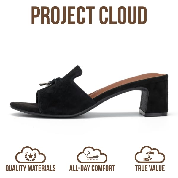 Project Cloud Women's | Genuine Leather Women Sandals Dressy| Memory Foam | Lightweight | Non-Slip - Monaco - Project Cloud - Sandals -Shop Project Cloud premium footwear Now!
