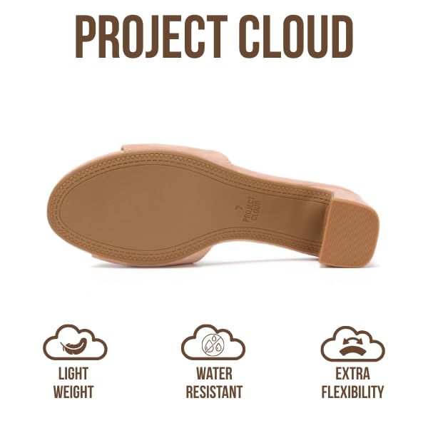 Project Cloud Women's | Genuine Leather Women Sandals Dressy| Memory Foam | Lightweight | Non-Slip - Monaco - Project Cloud - Sandals -Shop Project Cloud premium footwear Now!