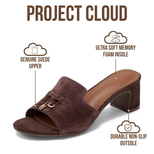 Project Cloud Women's | Genuine Leather Women Sandals Dressy| Memory Foam | Lightweight | Non-Slip - Monaco - Project Cloud - Sandals -Shop Project Cloud premium footwear Now!