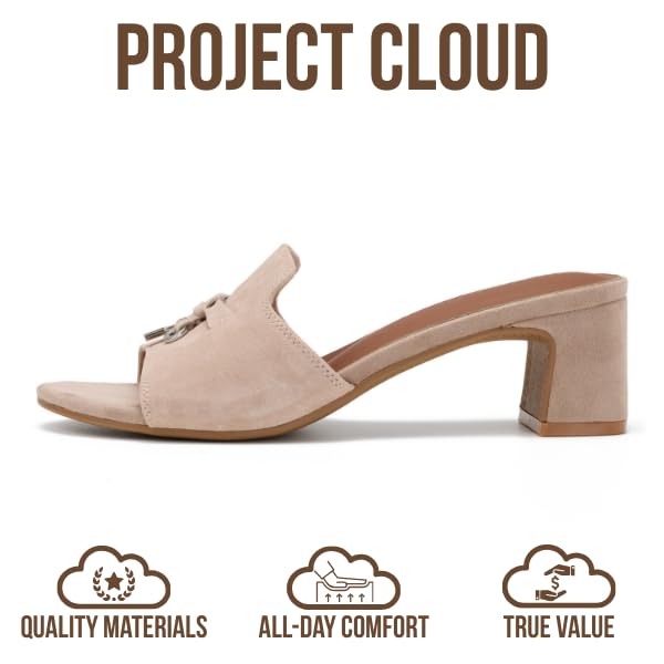 Project Cloud Women's | Genuine Leather Women Sandals Dressy| Memory Foam | Lightweight | Non-Slip - Monaco - Project Cloud - Sandals -Shop Project Cloud premium footwear Now!