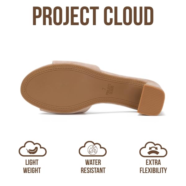 Project Cloud Women's | Genuine Leather Women Sandals Dressy| Memory Foam | Lightweight | Non-Slip - Monaco - Project Cloud - Sandals -Shop Project Cloud premium footwear Now!