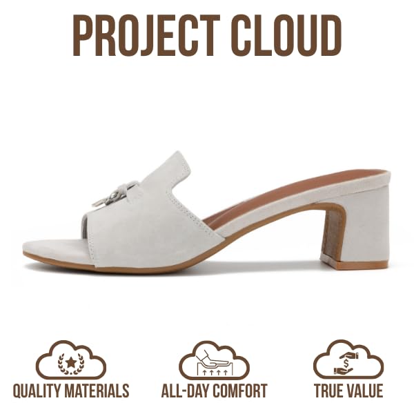 Project Cloud Women's | Genuine Leather Women Sandals Dressy| Memory Foam | Lightweight | Non-Slip - Monaco - Project Cloud - Sandals -Shop Project Cloud premium footwear Now!