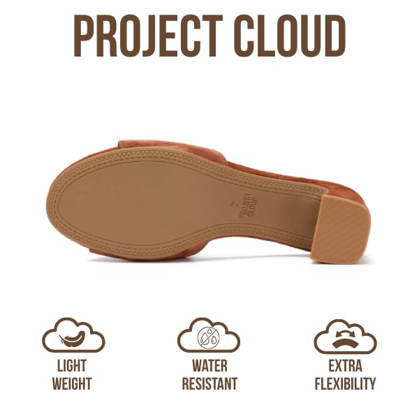 Project Cloud Women's | Genuine Leather Women Sandals Dressy| Memory Foam | Lightweight | Non-Slip - Monaco - Project Cloud - Sandals -Shop Project Cloud premium footwear Now!