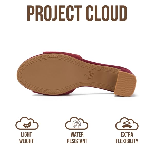 Project Cloud Women's | Genuine Leather Women Sandals Dressy| Memory Foam | Lightweight | Non-Slip - Monaco - Project Cloud - Sandals -Shop Project Cloud premium footwear Now!