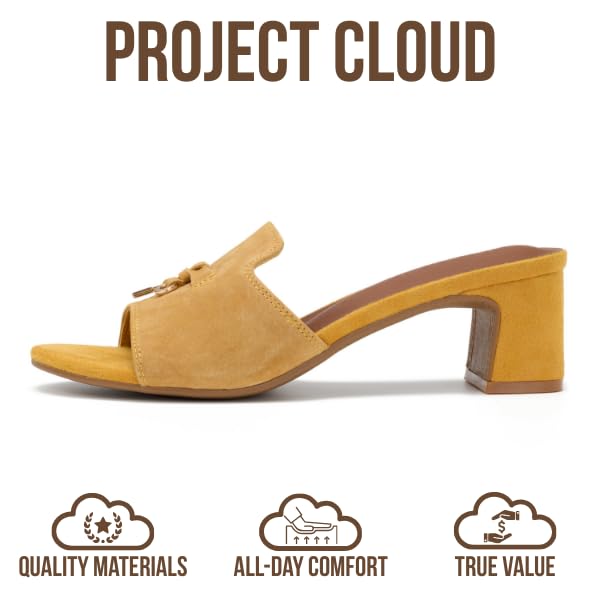 Project Cloud Women's | Genuine Leather Women Sandals Dressy| Memory Foam | Lightweight | Non-Slip - Monaco - Project Cloud - Sandals -Shop Project Cloud premium footwear Now!