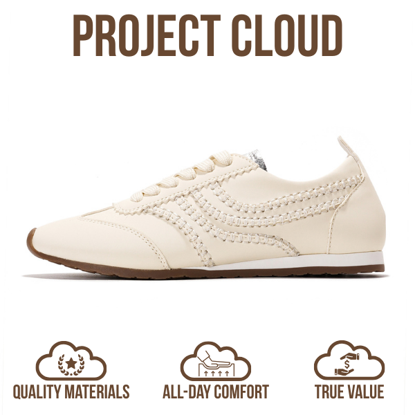 Project Cloud | "Monica" Women's Sneakers | Memory Foam Insole | Lightweight | Non-Slip