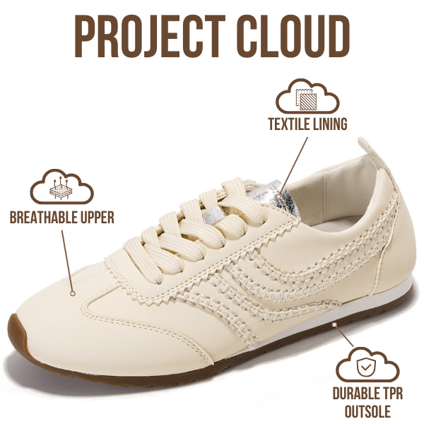 Project Cloud | "Monica" Women's Sneakers | Memory Foam Insole | Lightweight | Non-Slip