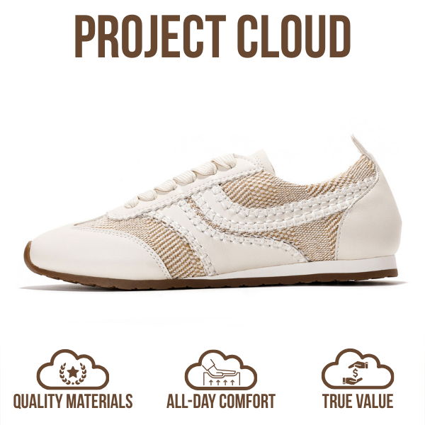 Project Cloud | "Monica" Women's Sneakers | Memory Foam Insole | Lightweight | Non-Slip