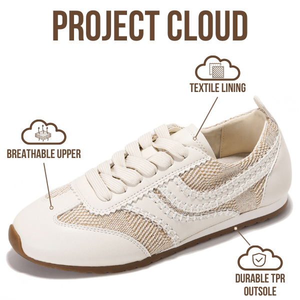 Project Cloud | "Monica" Women's Sneakers | Memory Foam Insole | Lightweight | Non-Slip