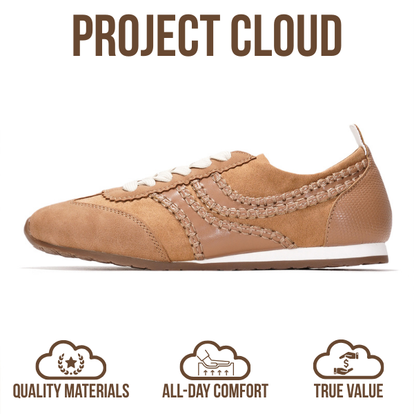 Project Cloud | "Monica" Women's Sneakers | Memory Foam Insole | Lightweight | Non-Slip