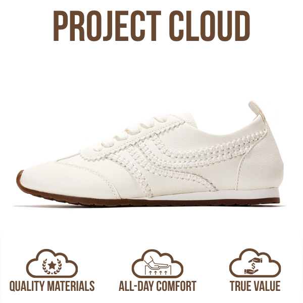 Project Cloud | "Monica" Women's Sneakers | Memory Foam Insole | Lightweight | Non-Slip