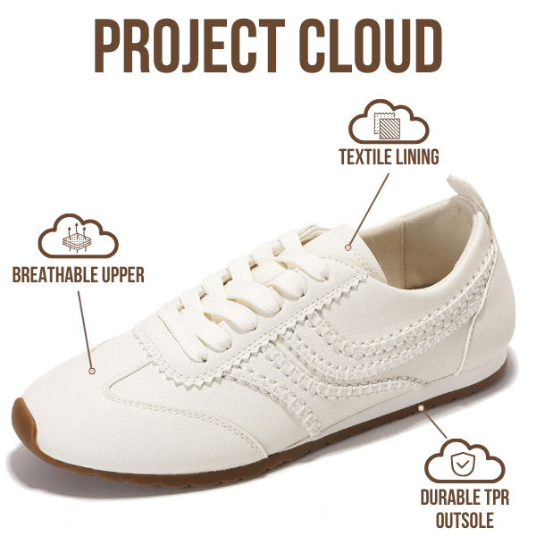 Project Cloud | "Monica" Women's Sneakers | Memory Foam Insole | Lightweight | Non-Slip
