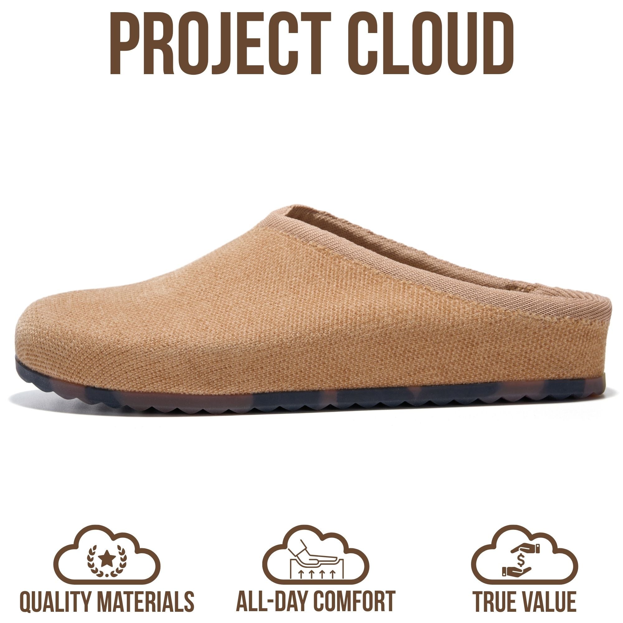 Project Cloud Women's | Genuine Leather Insole Mules | Smart Foam | Lightweight | Non-Slip - Nella