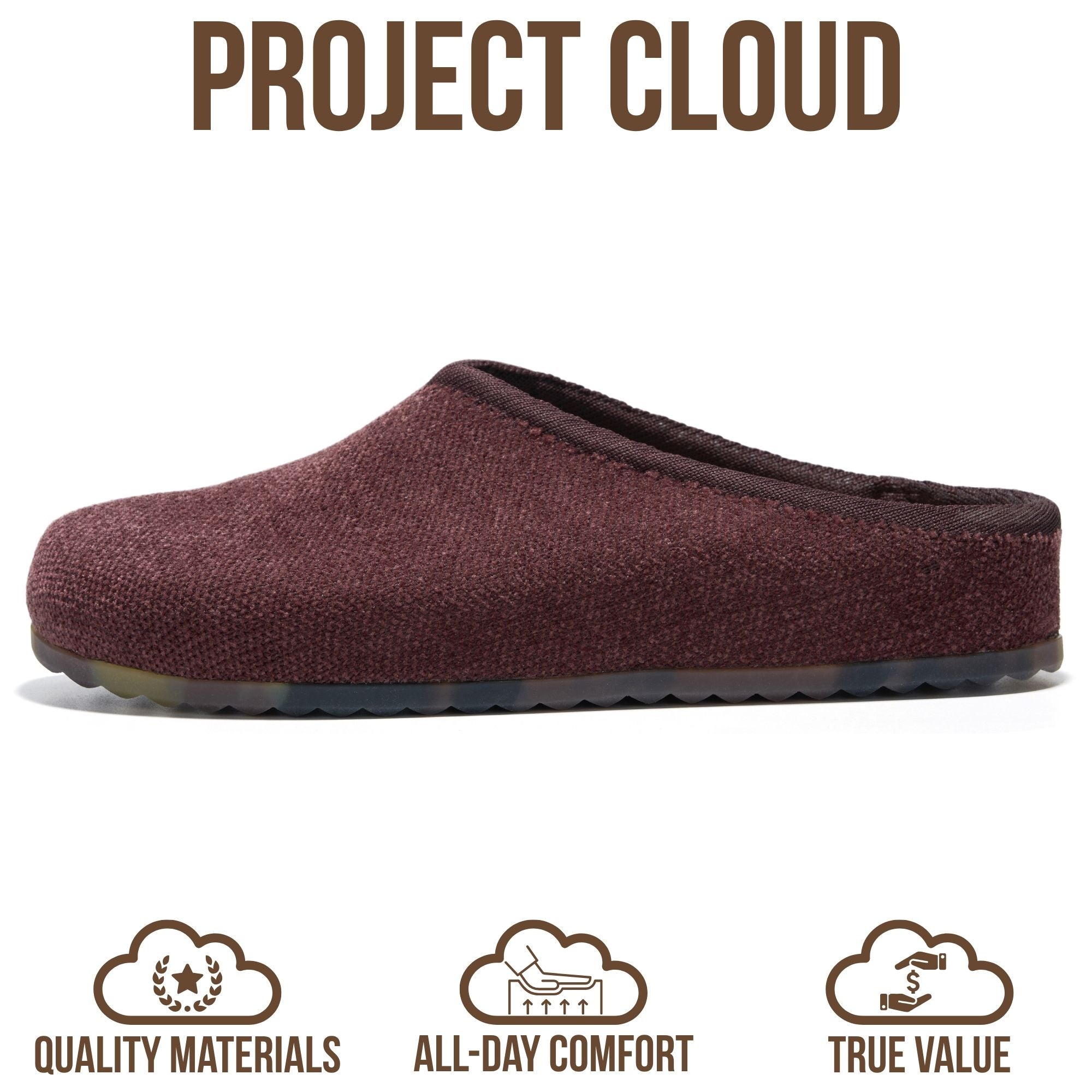 Project Cloud Women's | Genuine Leather Insole Mules | Smart Foam | Lightweight | Non-Slip - Nella
