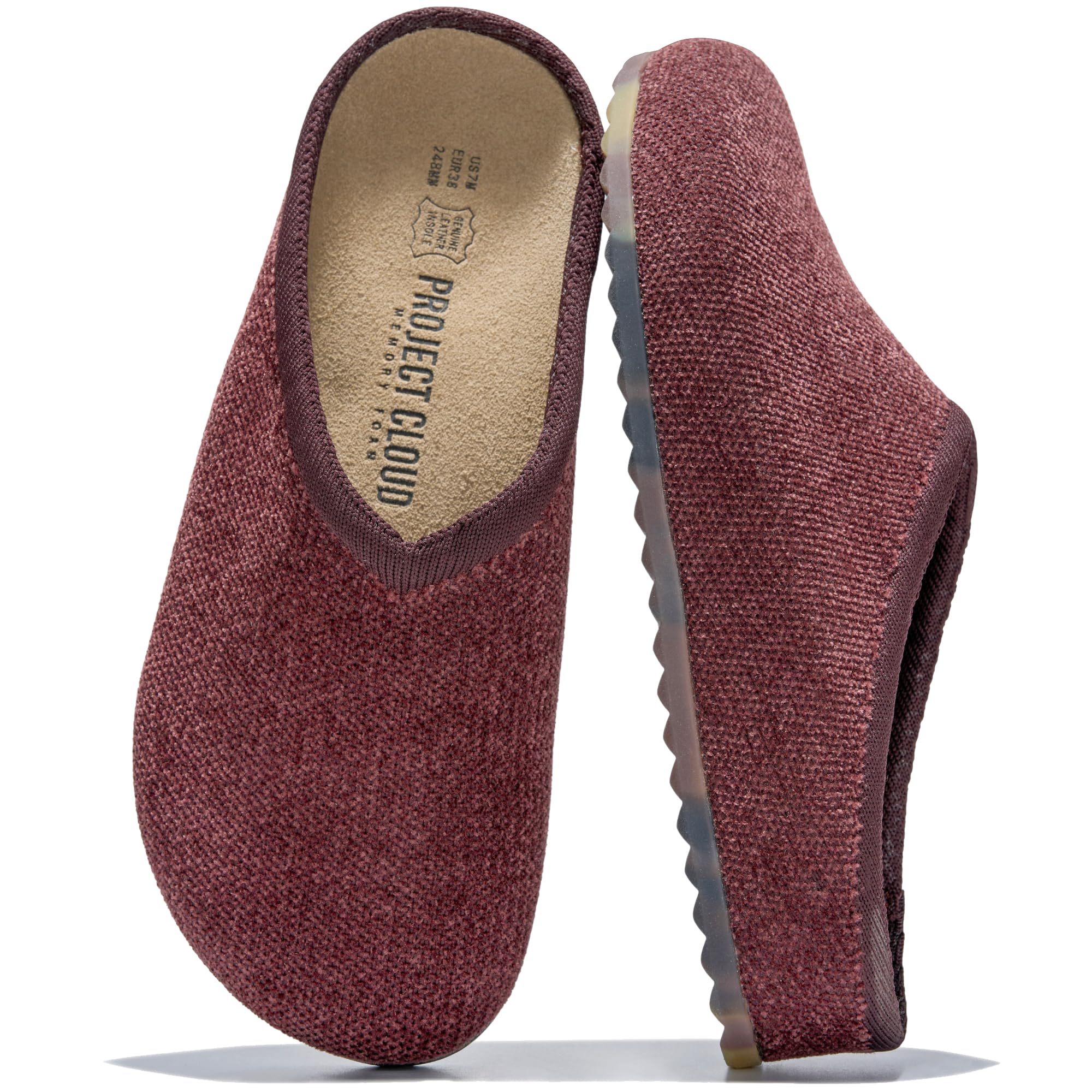 Project Cloud Women's | Genuine Leather Insole Mules | Smart Foam | Lightweight | Non-Slip - Nella