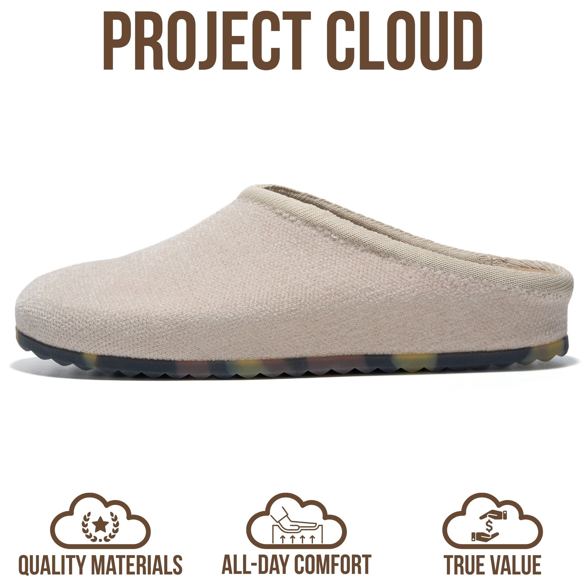 Project Cloud Women's | Genuine Leather Insole Mules | Smart Foam | Lightweight | Non-Slip - Nella