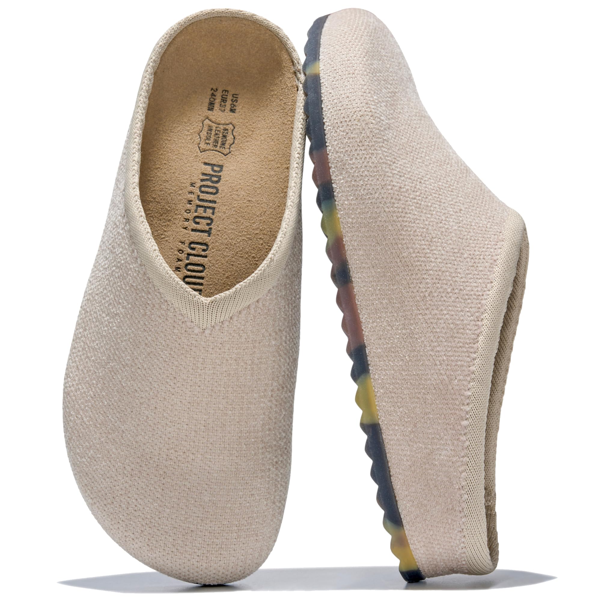 Project Cloud Women's | Genuine Leather Insole Mules | Smart Foam | Lightweight | Non-Slip - Nella