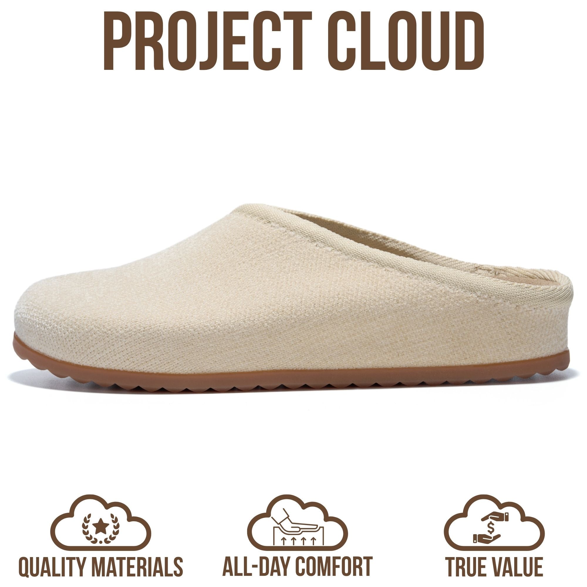 Project Cloud Women's | Genuine Leather Insole Mules | Smart Foam | Lightweight | Non-Slip - Nella