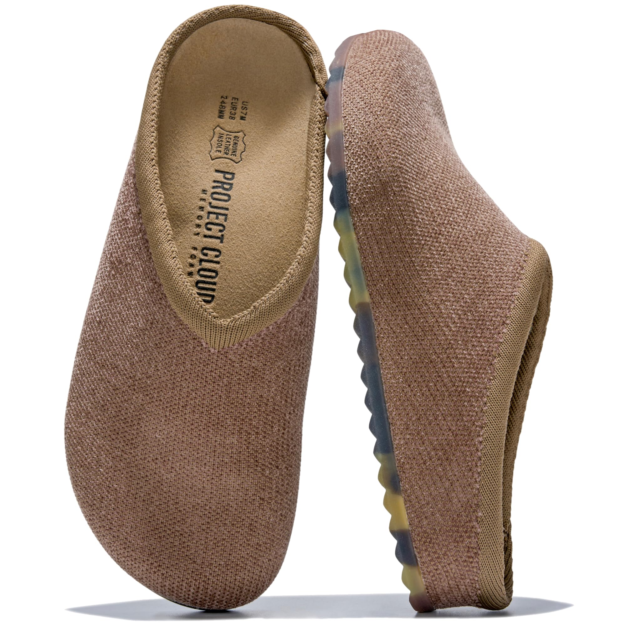 Project Cloud Women's | Genuine Leather Insole Mules | Smart Foam | Lightweight | Non-Slip - Nella