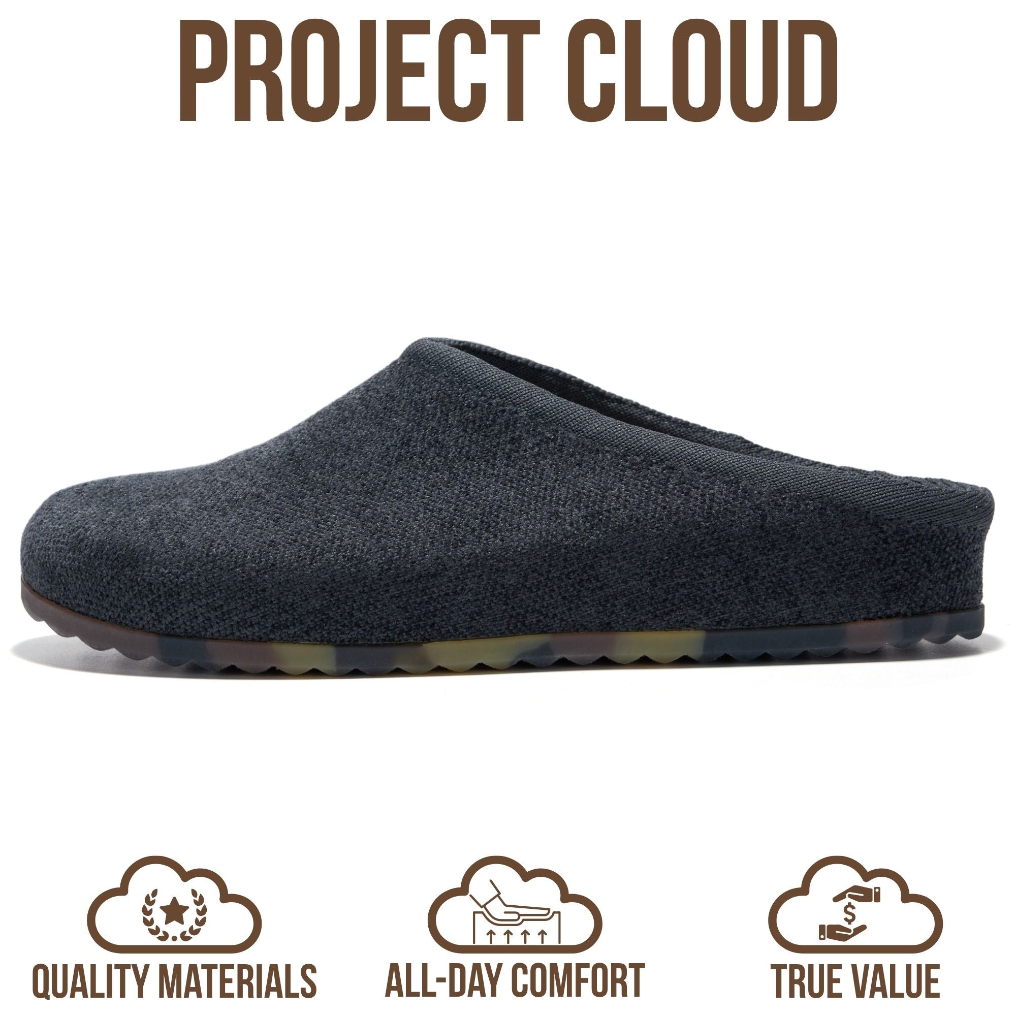 Project Cloud Women's | Genuine Leather Insole Mules | Smart Foam | Lightweight | Non-Slip - Nella