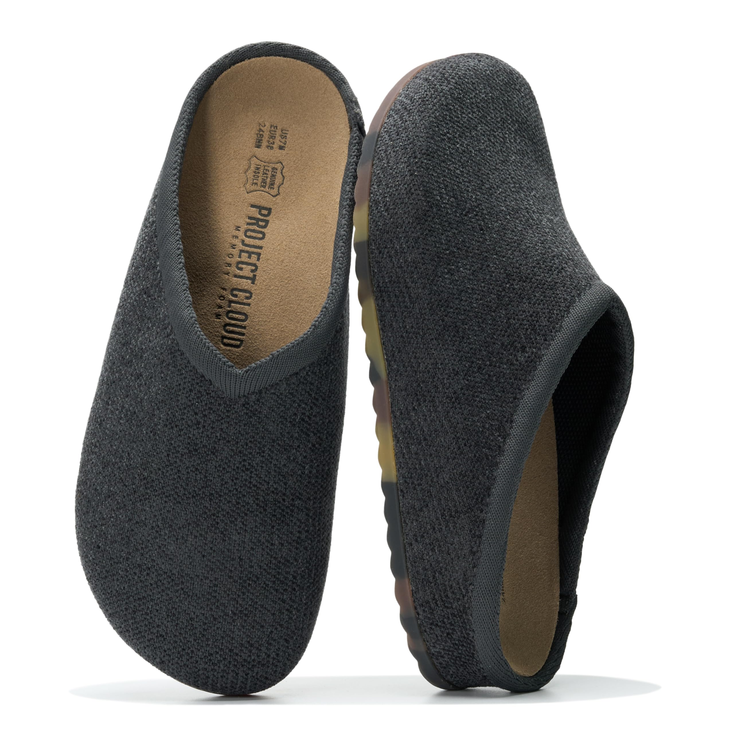 Project Cloud Women's | Genuine Leather Insole Mules | Smart Foam | Lightweight | Non-Slip - Nella