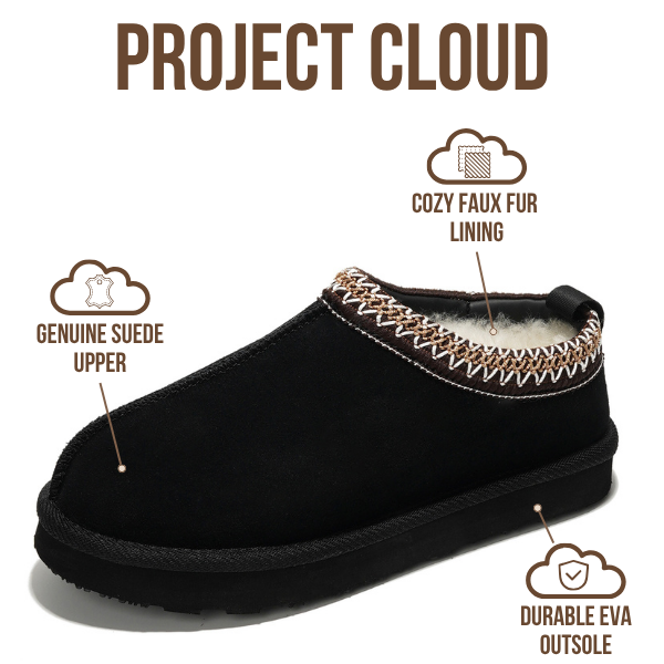 Project Cloud | "Nerita" Genuine Australian Sheepskin Women's Slippers | Memory Foam | Non-Slip