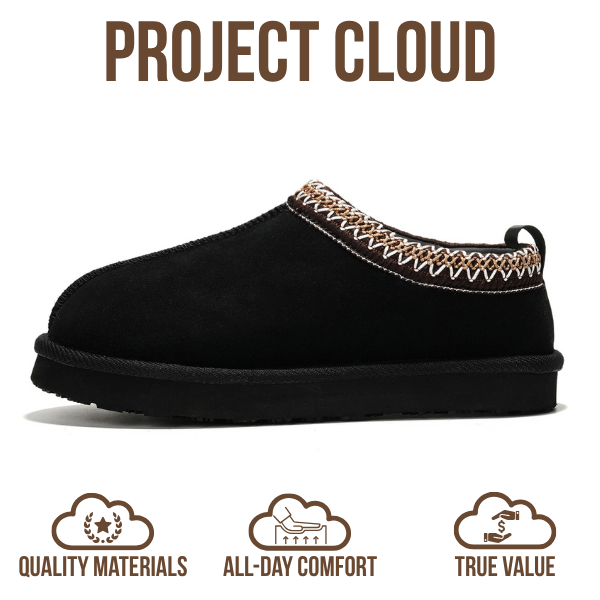 Project Cloud | "Nerita" Genuine Australian Sheepskin Women's Slippers | Memory Foam | Non-Slip
