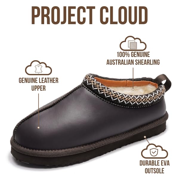 Project Cloud | "Nerita" Genuine Australian Sheepskin Women's Slippers | Memory Foam | Non-Slip