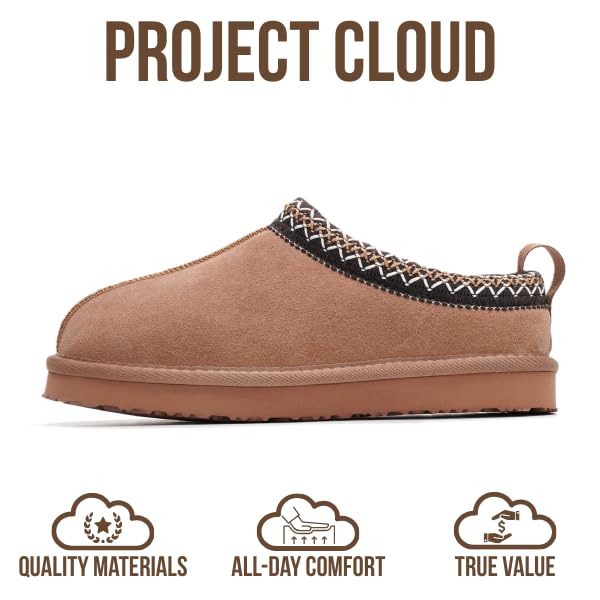 Project Cloud | "Nerita" Genuine Australian Sheepskin Women's Slippers | Memory Foam | Non-Slip
