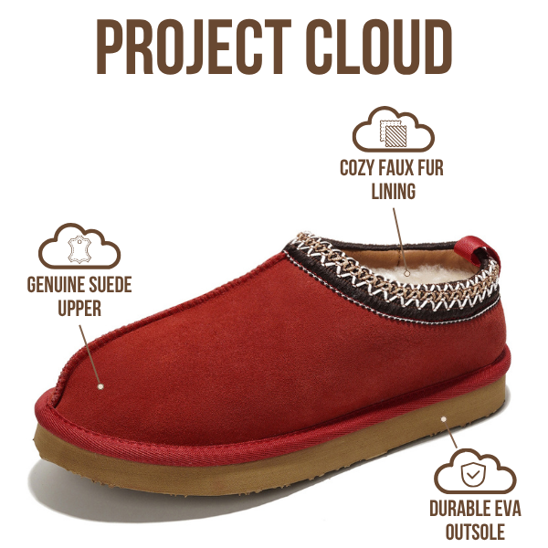 Project Cloud | "Nerita" Genuine Australian Sheepskin Women's Slippers | Memory Foam | Non-Slip