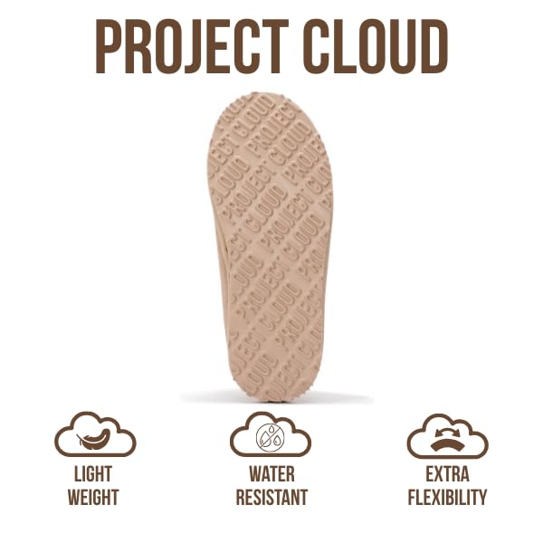 Project Cloud | "Nerita" Genuine Australian Sheepskin Women's Slippers | Memory Foam | Non-Slip
