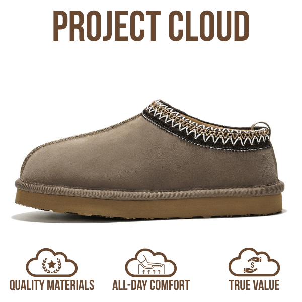 Project Cloud | "Nerita" Genuine Australian Sheepskin Women's Slippers | Memory Foam | Non-Slip