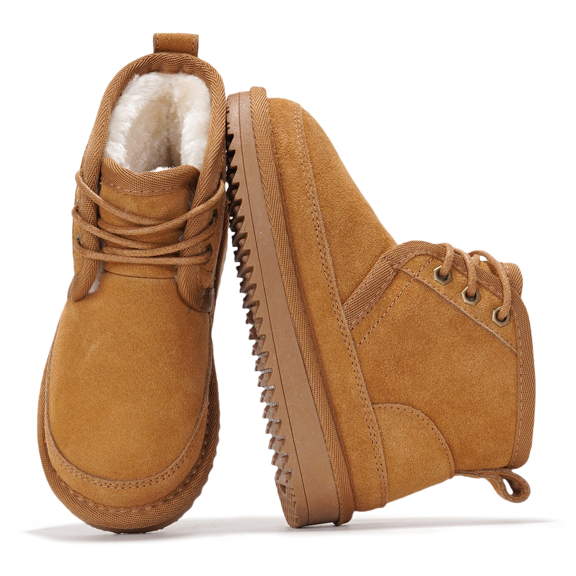 Project Cloud Kids | Fur-Lined Ankle Boots | Lightweight | Water Resistant | Non-Slip - Nevada