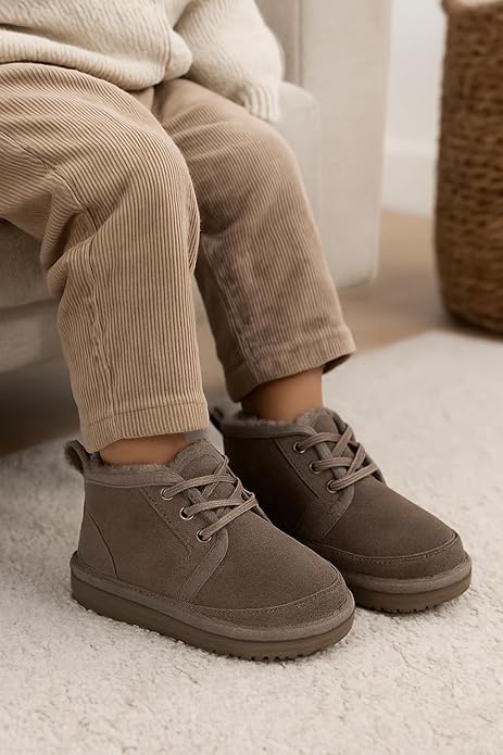 Project Cloud Kids | Fur-Lined Ankle Boots | Lightweight | Water Resistant | Non-Slip - Nevada