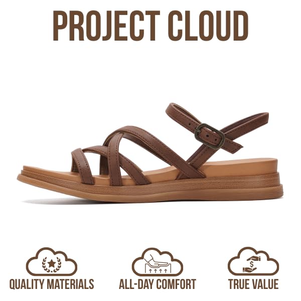 Project Cloud Women's | Platform Sandals Women | Plush and Soft Insole | Lightweight | Non-Slip - Nice