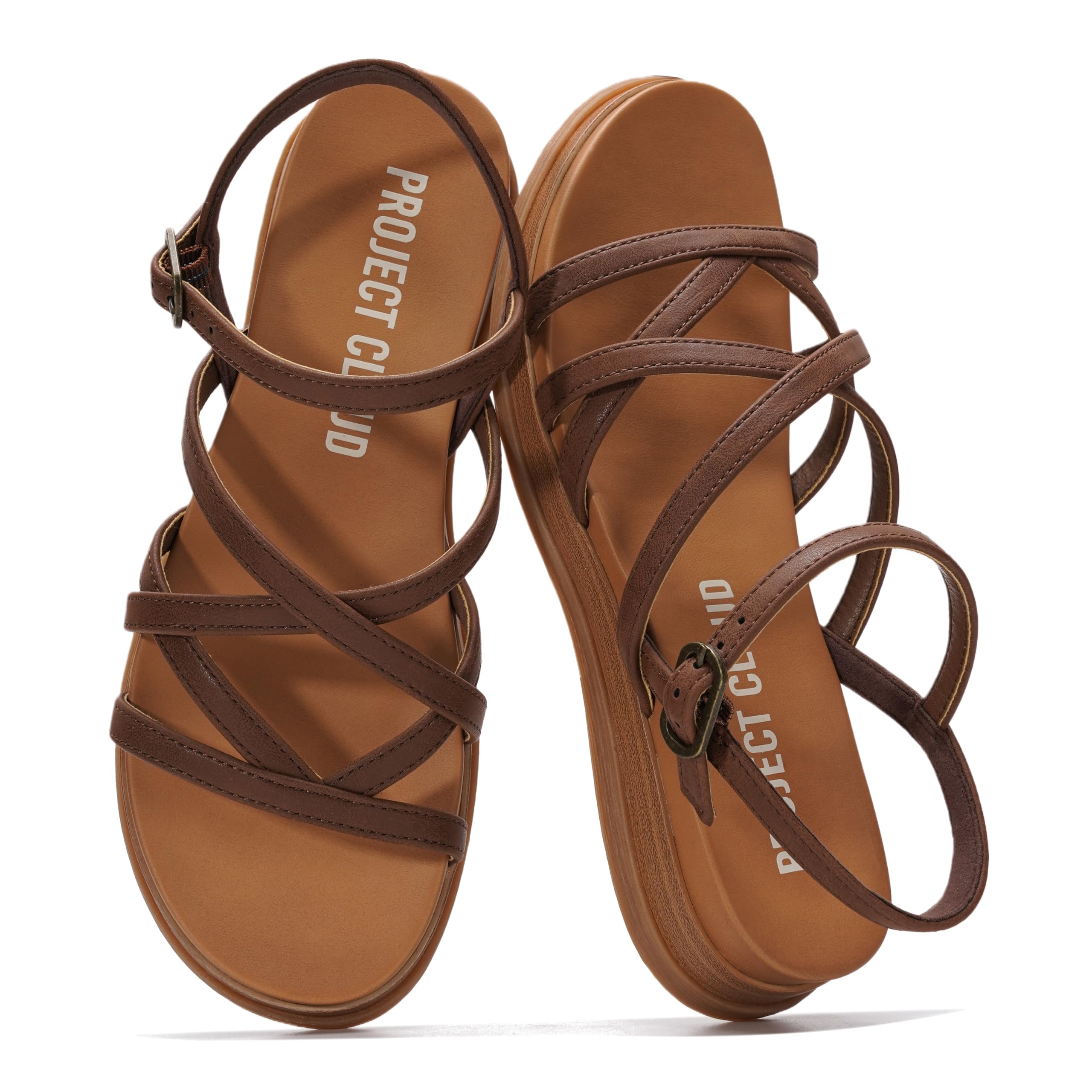 Project Cloud Women's | Platform Sandals Women | Plush and Soft Insole | Lightweight | Non-Slip - Nice