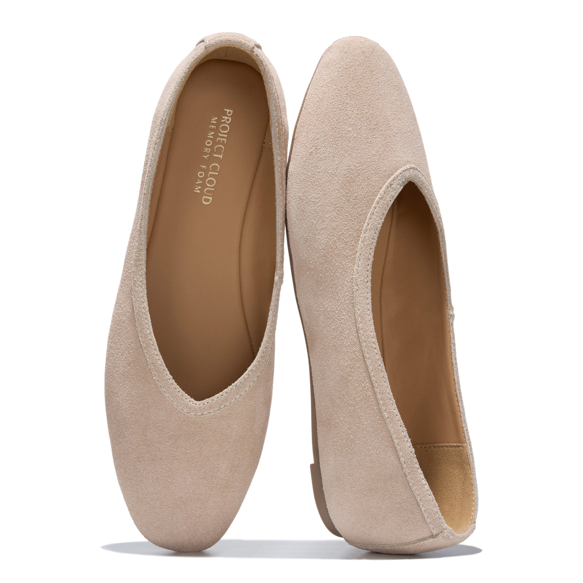 Project Cloud Women's | Genuine Leather Ballet Flats for Women | Memory Foam | Lightweight | Non-Slip - Nikki