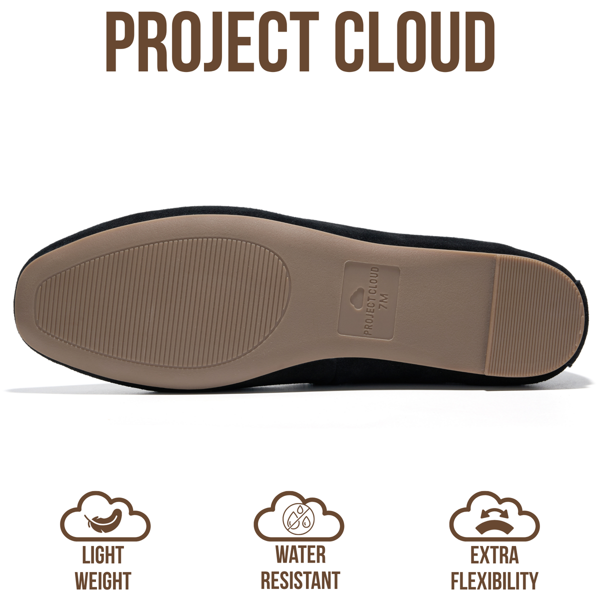 Project Cloud Women's | Genuine Leather Ballet Flats for Women | Memory Foam | Lightweight | Non-Slip - Nikki