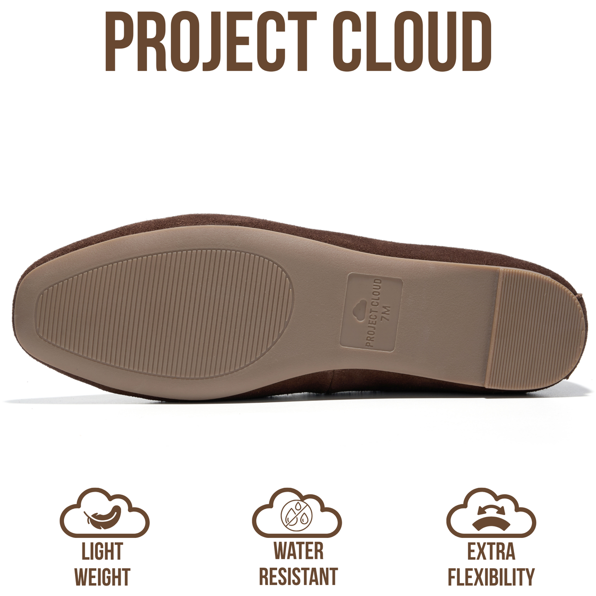 Project Cloud Women's | Genuine Leather Ballet Flats for Women | Memory Foam | Lightweight | Non-Slip - Nikki
