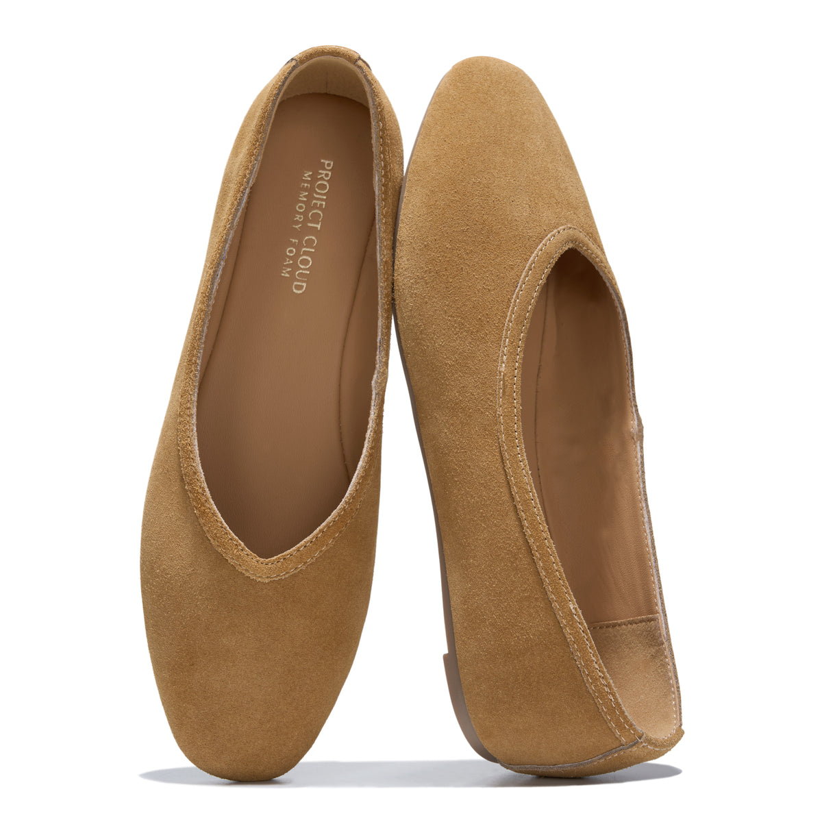 Project Cloud Women's | Genuine Leather Ballet Flats for Women | Memory Foam | Lightweight | Non-Slip - Nikki