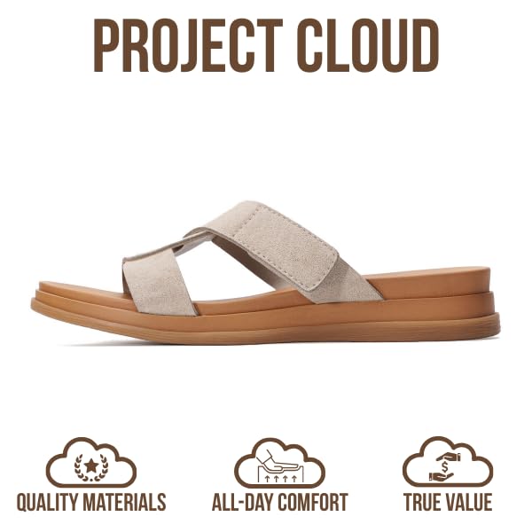 Project Cloud Women's | 100% Genuine Leather Sandals for Women | Lightweight | Non-Slip - Nina - Project Cloud - Sandals -Shop Project Cloud premium footwear Now!