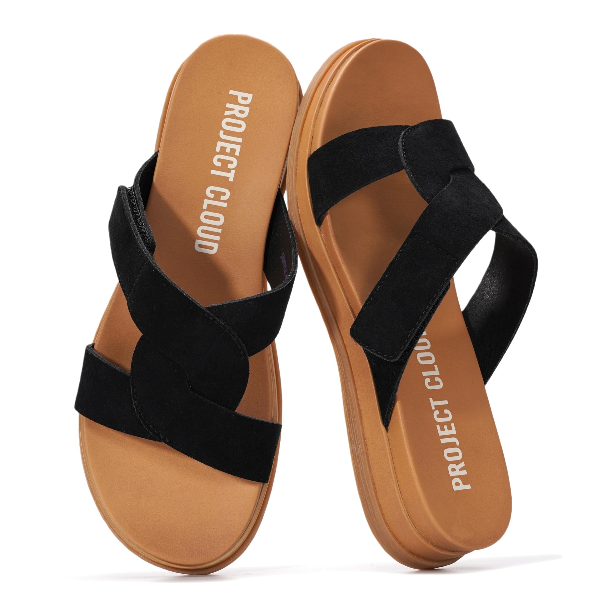 Project Cloud Women's | 100% Genuine Leather Sandals for Women | Lightweight | Non-Slip - Nina - Project Cloud - Sandals -Shop Project Cloud premium footwear Now!